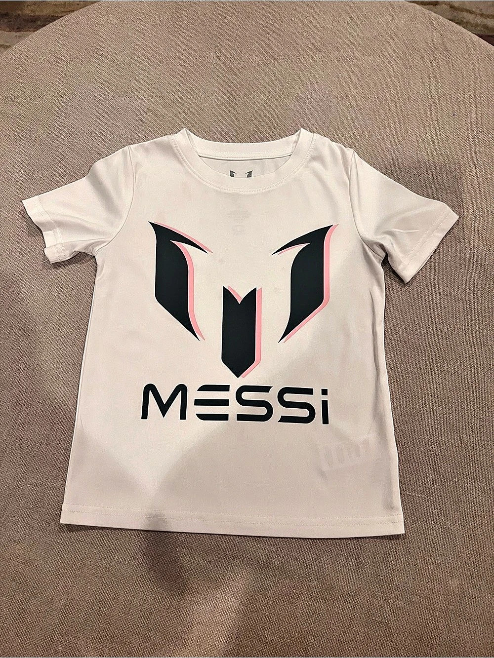 Adidas Messi Fun Graphic T-Shirt Kids Messi Graphic Short Sleeve Tee Like New